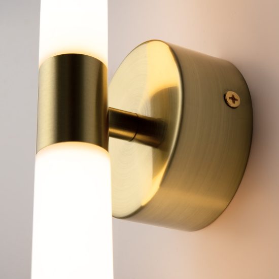 Maytoni axis applique da parete elegnate lineare oro led 3000k