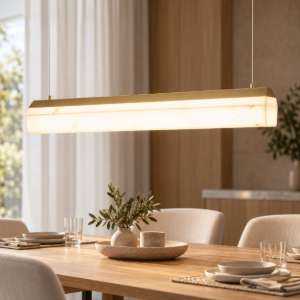 Petra maytoni lampadario design per tavolo da pranzo led 3000k ottone