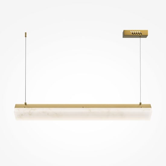 Petra maytoni lampadario design per tavolo da pranzo led 3000k ottone