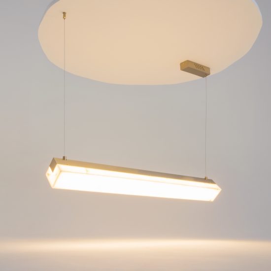 Petra maytoni lampadario design per tavolo da pranzo led 3000k ottone