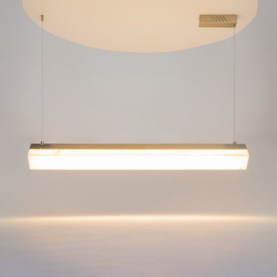 Petra maytoni lampadario design per tavolo da pranzo led 3000k ottone