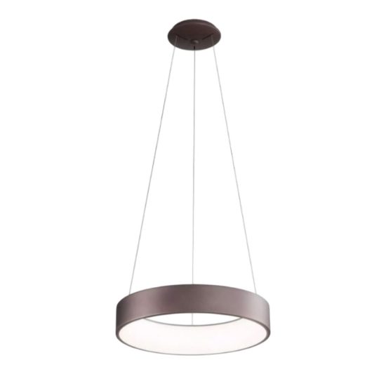 Affralux band diodi 45cm lampadario cerchio led marrone caffe 27w cct 3000k 4000k