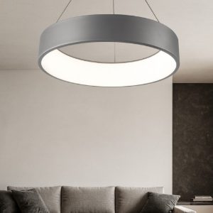 Affralux band diodi antracite lampadario cerchio led 45cm moderno 27w cct 3000k 4000k