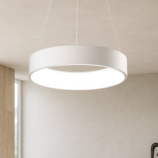 Affralux band diodi 45cm lampadario led 27w cct 3000k 4000k bianco moderno