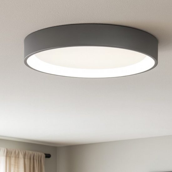 Plafoniera da cucina antracite led 101w cct 3000k 4000k affralux band diodi