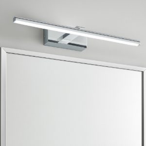 Isyluce applique da bagno per sopra specchio cromato led 8w cct 3000k 4000k