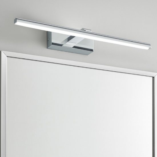 Isyluce applique da bagno per sopra specchio cromato led 8w cct 3000k 4000k