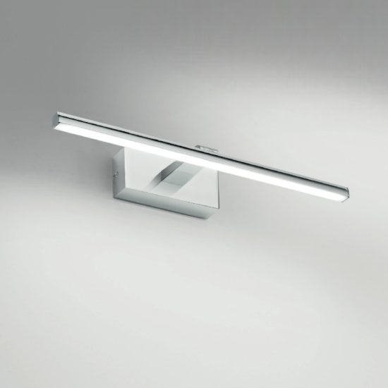Isyluce applique da bagno per sopra specchio cromato led 8w cct 3000k 4000k