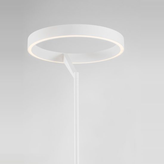 Piantana led 38w 3000k dimmerabile per ufficio moderna bianco