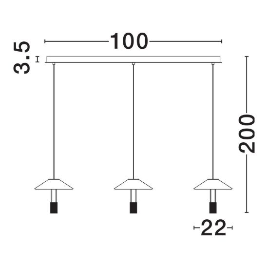 Lampadario a sospensione moderno disco nero sabbiato per cucina led 24w 3000k