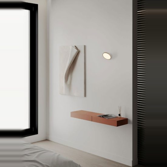 Applique led 8w cct 2700k 3000k dimmerabile per camera da letto oro champagne
