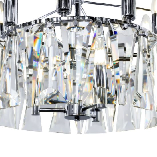 Maytoni puntes lampadario classico cromo cristallo 12 luci
