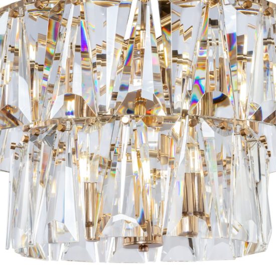 Maytoni puntes lampadario classico oro cristallo per soggiorno elegante 18 luci