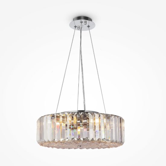 Maytoni recinto lampadario per camera da letto classica cromo cristallo
