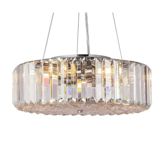 Maytoni recinto lampadario per camera da letto classica cromo cristallo