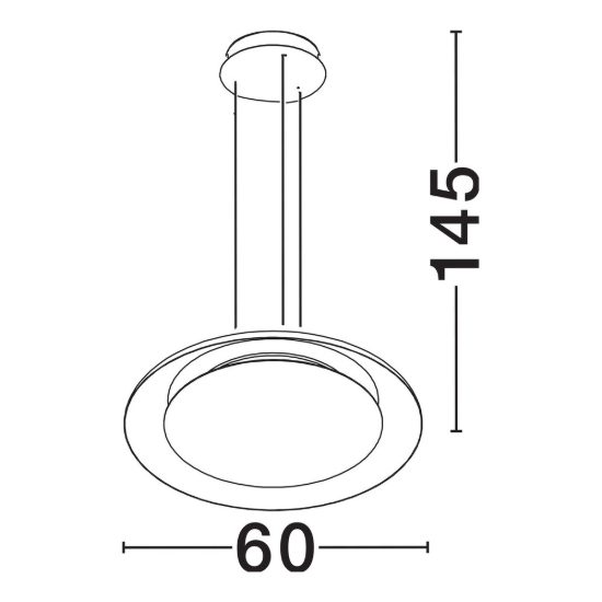Lampadario led 38w cct 2700k 4000k dimmerabile per soggiorno design moderno nero