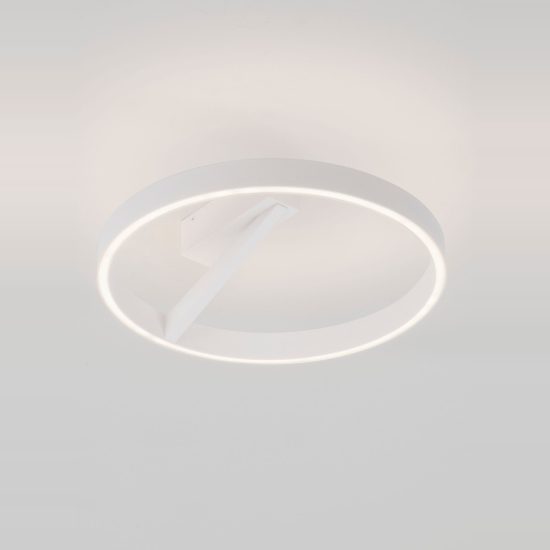 Plafoniera led 47w cct 2700k 4000k dimmerabile per soggiorno moderna anello bianco