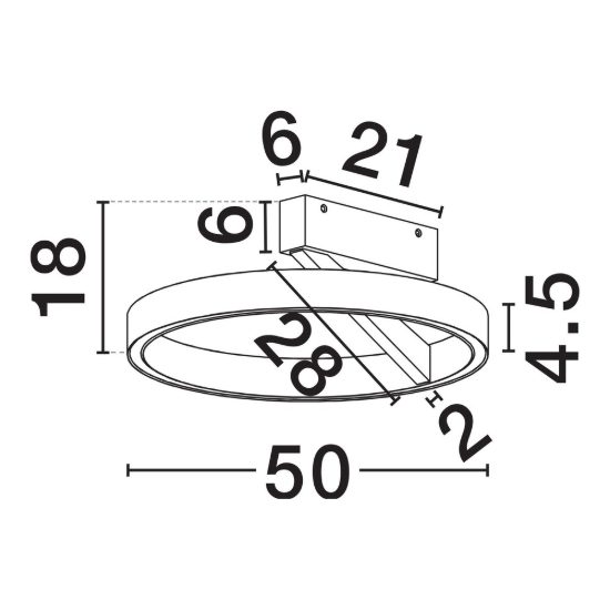 Plafoniera led 47w cct 2700k 4000k dimmerabile per soggiorno moderna anello bianco