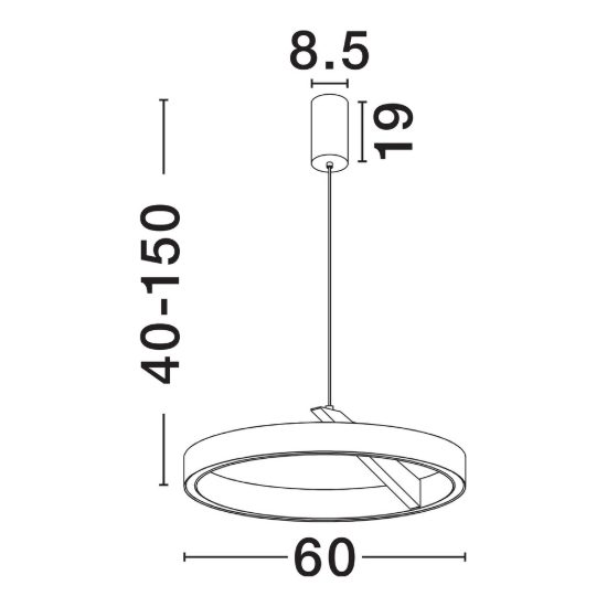 Lampadario led 59w cct 2700k 4000k dimmerabile rotondo moderno a sospensione bianco sabbiato per soggiorno