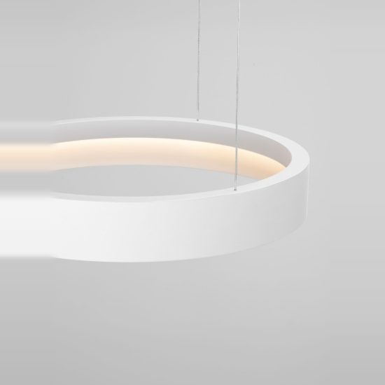 Lampadario led 39w cct 2700k 4000k dimmerabile per cucina moderno a sospensione bianco