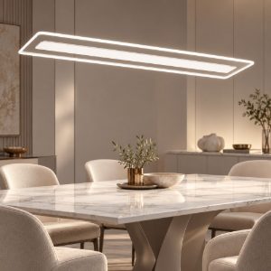 Linea light antille lampadario bianco moderno led 45w 3000k
