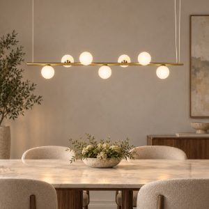 Pomi miloox lampadario per soggiorno moderno oro