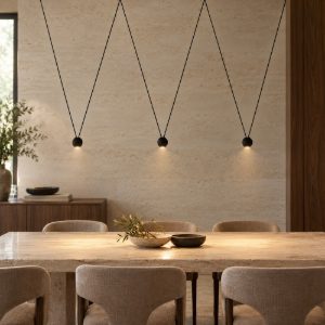 Lampadario led 13,5w 3000k design moderno ragno nero