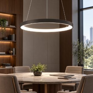 Lampadario vivida  lifering-r rotondo bronzo led 60w cct 3000k 4000k