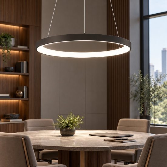 Lampadario vivida  lifering-r rotondo bronzo led 60w cct 3000k 4000k