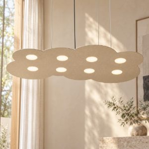Lampadario moderno per soggiorno sabbia cloud top light