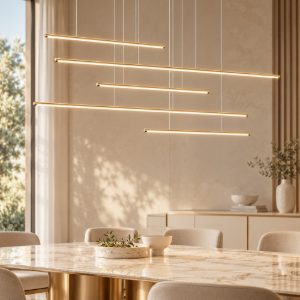 Lampadario so genius 50 oro ondaluce design moderno per soggiorno led 72w 3000k