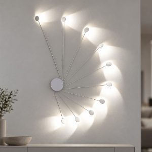 Applique da parete soffitto led 20w 3000k vivida helix bianco