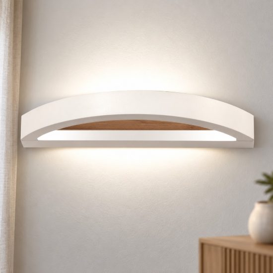 Fabas cordoba applique da parete bianca led 12w 3000k
