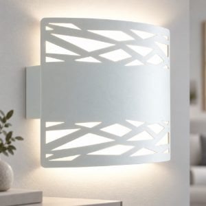 Lampada da parete moderna da parete design metallo bianco