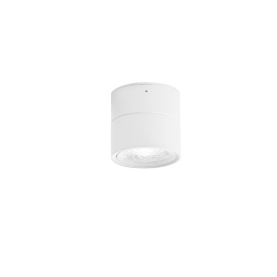 Faretto da soffitto sporgente led 12w 3000k moderno bianco 8cm orientabile