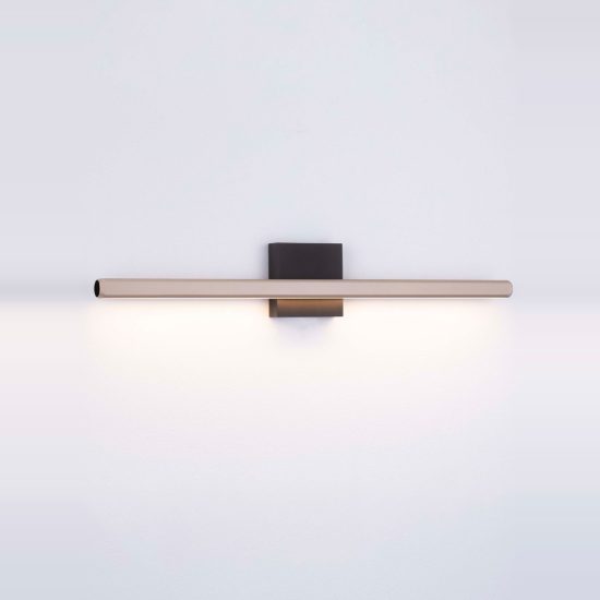 Applique per specchio da bagno led 8w 3000k ip54 oro champagne nero