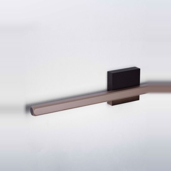Applique per specchio da bagno led 8w 3000k ip54 oro champagne nero