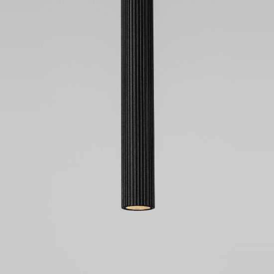 Lampada per cucina moderno cilindro nero a sospensione saliscendi led 4w cct 2700k 4000k