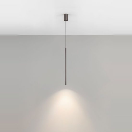 Lampada saliscendi led 4w cct 2700k 4000k a sospensione per cucina moderno cilindro nichel