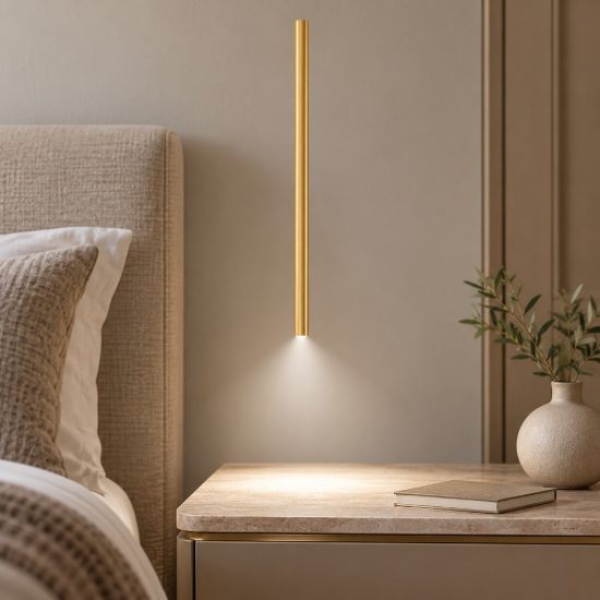 Lampada a sospensione led 4w cct 2700k 4000k per comodini camera da letto oro ottone