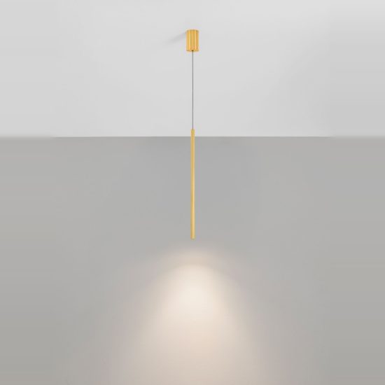 Lampada a sospensione led 4w cct 2700k 4000k per comodini camera da letto oro ottone
