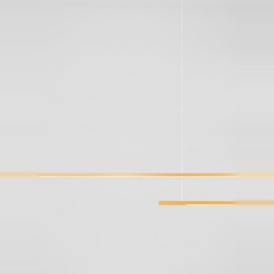Lampadario led 40w cct 2700k 4000k per cucina moderno a sospensione lineare oro ottone