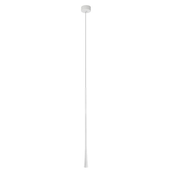 Lampada a sospensione led 6w 3000k per comodini camera da letto moderna conica bianco