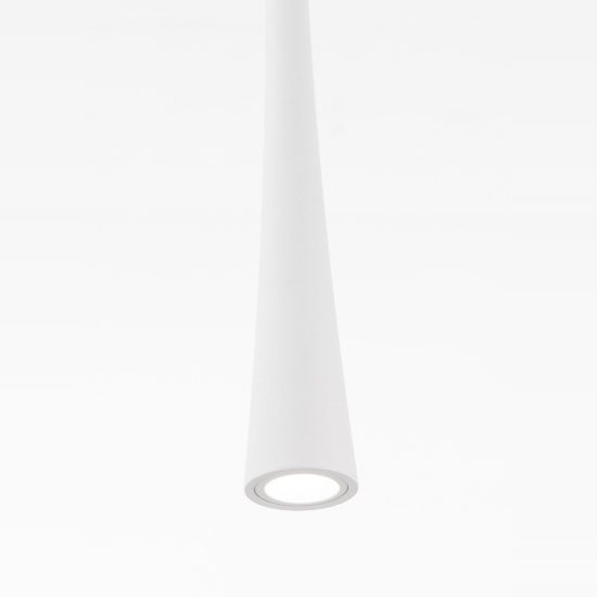 Lampada a sospensione led 6w 3000k per comodini camera da letto moderna conica bianco