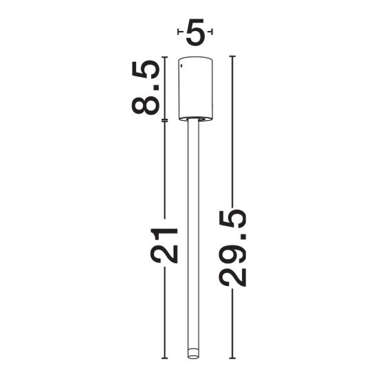 Faretto da soffitto led 4w 3000k orientabile per cucina moderno cilindro bianco