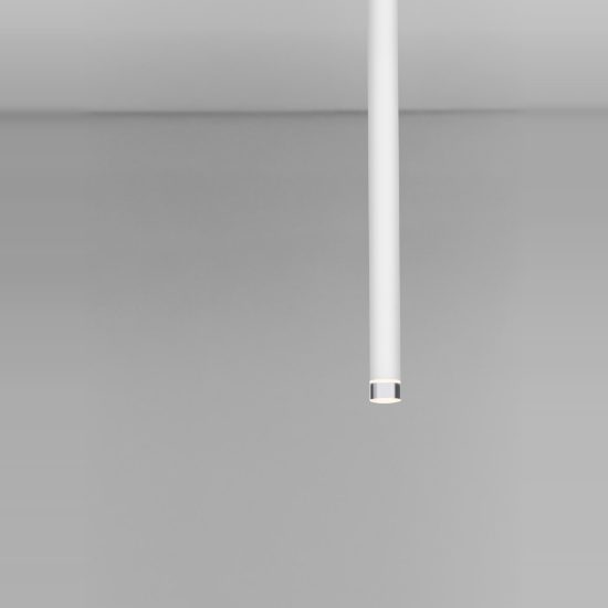 Faretto da soffitto led 4w 3000k orientabile per cucina moderno cilindro bianco 50cm