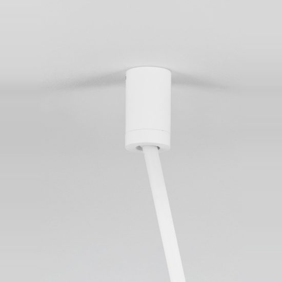 Faretto da soffitto led 4w 3000k orientabile per cucina moderno cilindro bianco 50cm