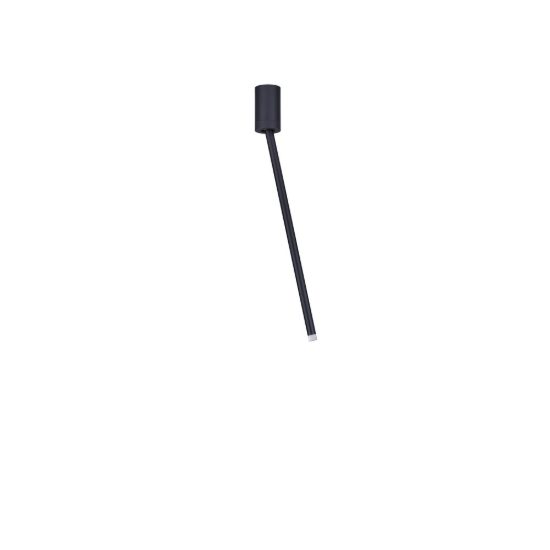 Faretto per cucina moderno cilindro nero da soffitto led 4w 3000k orientabile 50cm