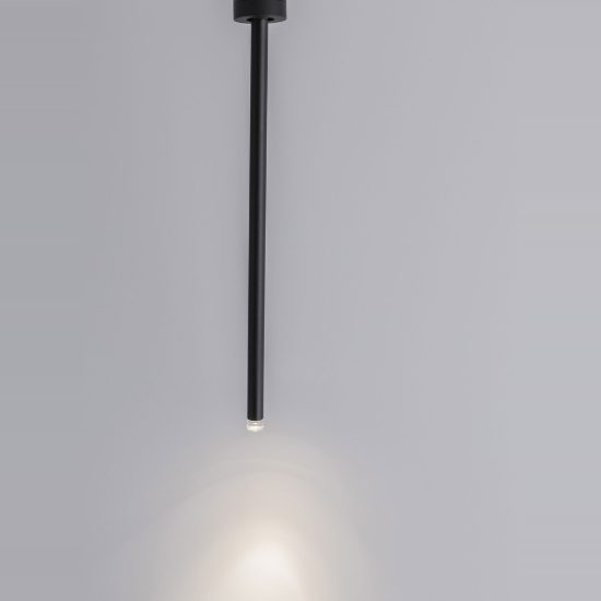 Faretto per cucina moderno cilindro nero da soffitto led 4w 3000k orientabile 50cm