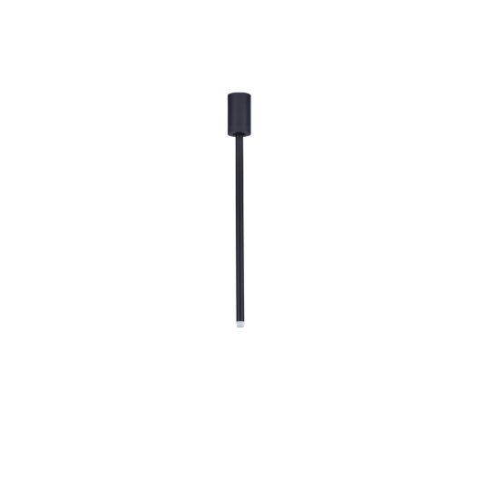 Faretto per cucina moderno cilindro nero da soffitto led 4w 3000k orientabile 50cm